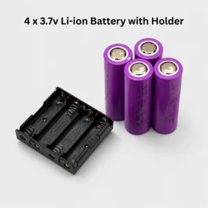 4 × 3.7V Li-ion Battery with Holder