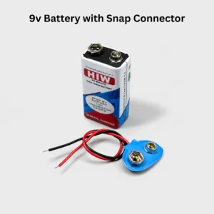 9V Battery with Snap Connector