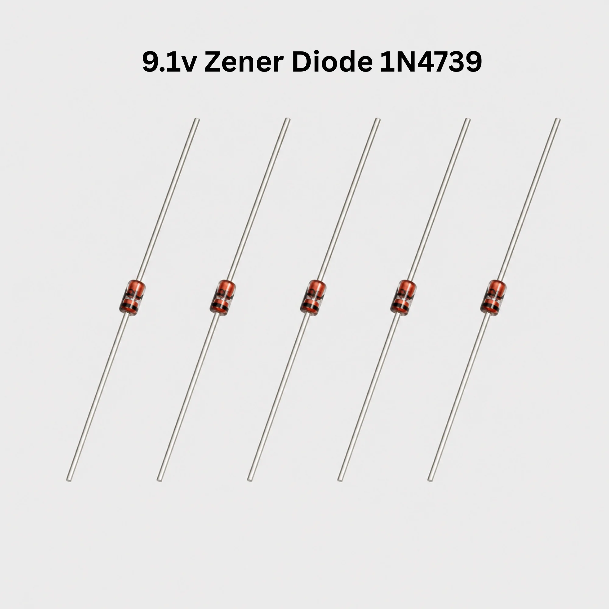 9.1V Zener Diode 1N4739A (5 Pcs)
