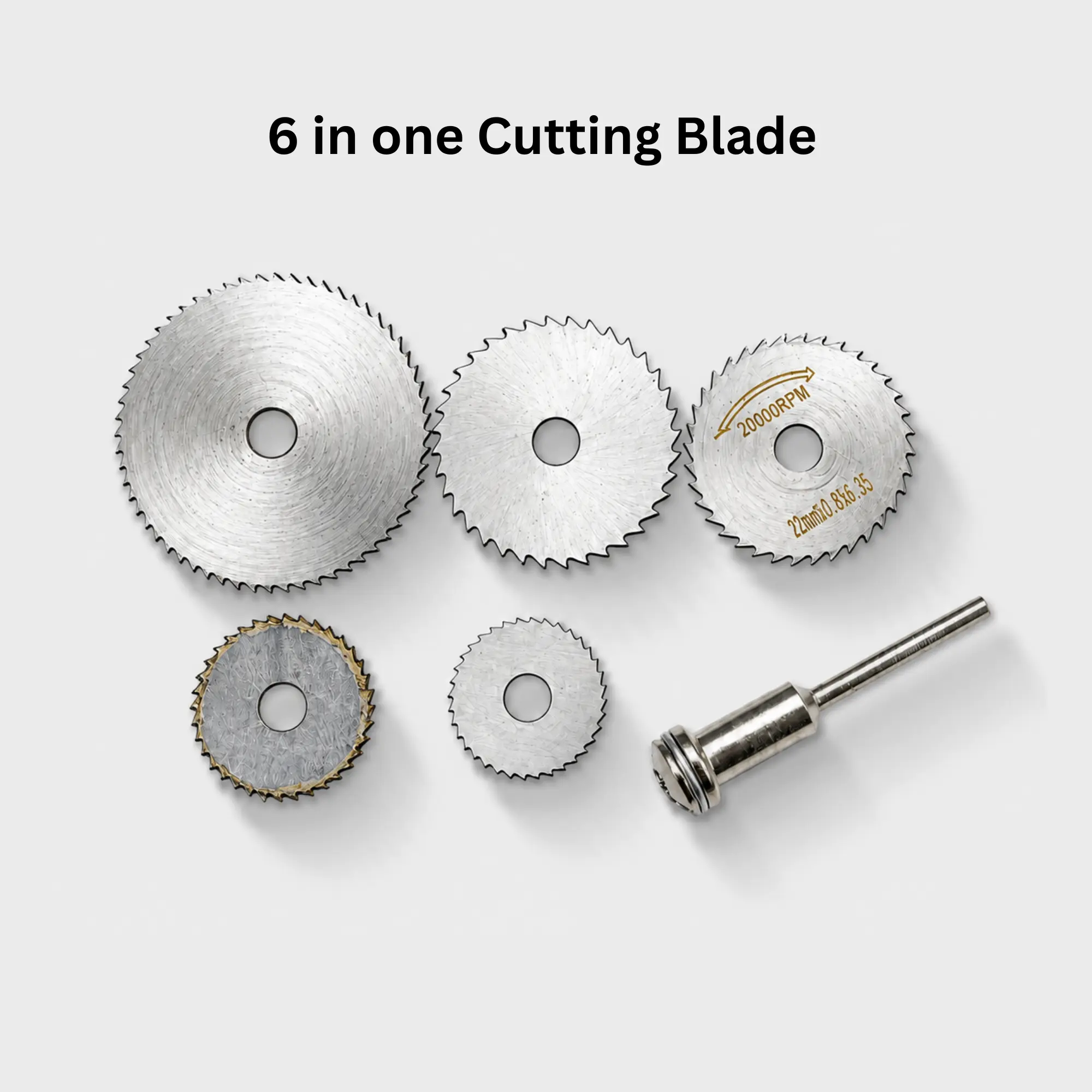 6-in-1 Mini Circular Saw Blade Set