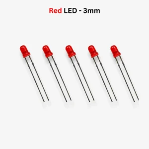 3mm Red LED (5 Pcs)