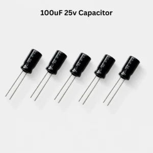 100uF 25V Electrolytic Capacitor (5Pcs)