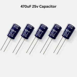 470uF 25V Electrolytic Capacitor (5Pcs)