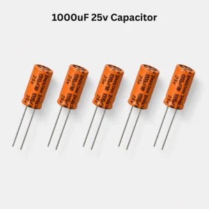 1000uF 25V Electrolytic Capacitor (5Pcs)