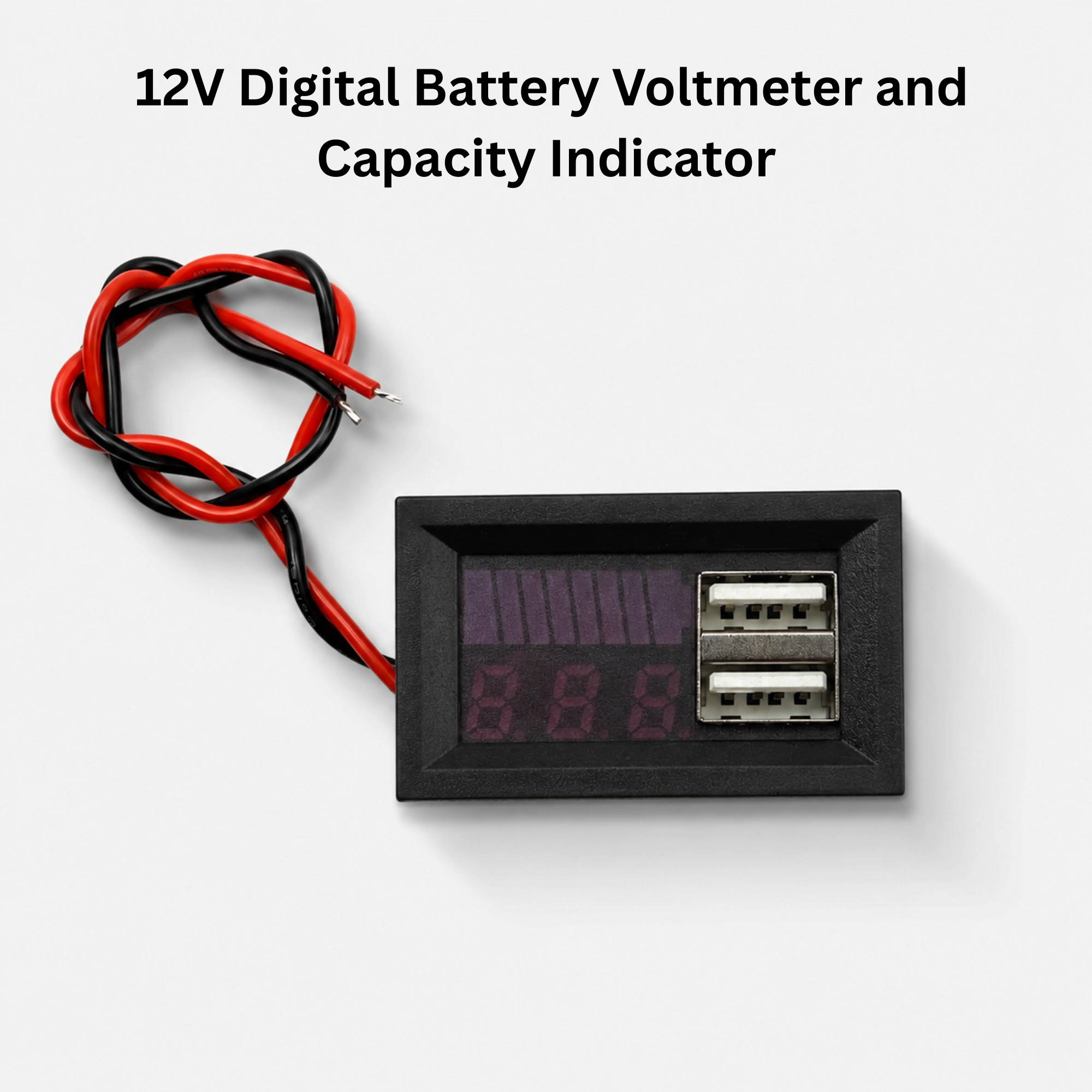 12V Digital Battery Voltmeter and Capacity Indicator