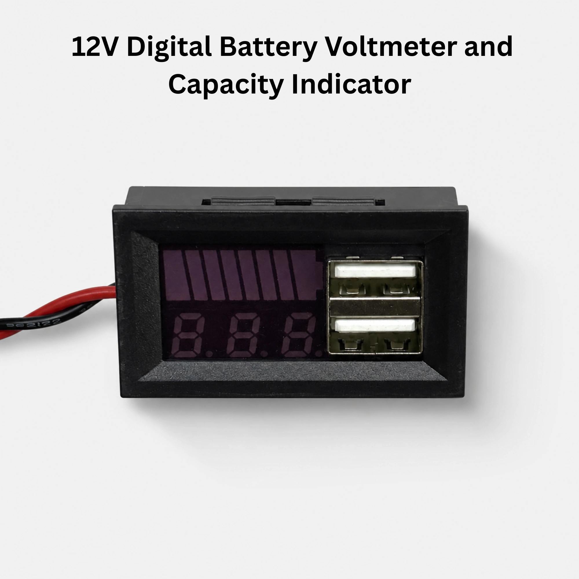 12V Digital Battery Voltmeter and Capacity Indicator