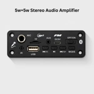 5W + 5W Stereo Audio Amplifier Module with MP3/FM Player