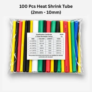 100 Pcs Heat Shrink Tube (2mm - 10mm)